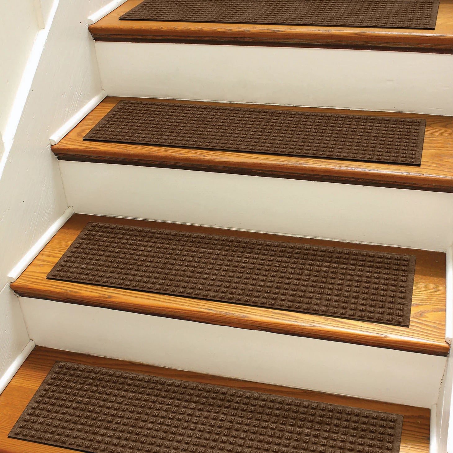 Recycled WaterHog® Grid Stair Treads