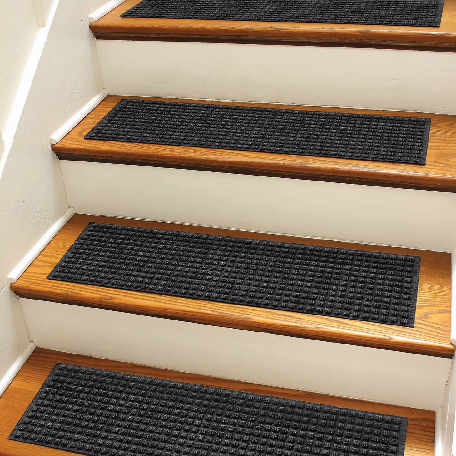 Recycled WaterHog® Grid Stair Treads