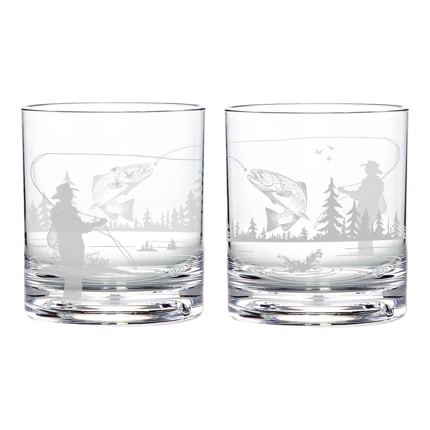 Fly Fishing Cocktail Glasses
