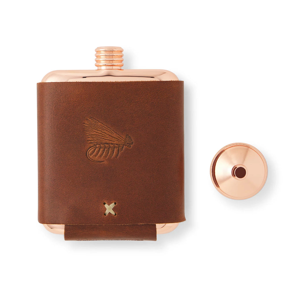 Whiskey Leatherworks Personalized Copper Flask