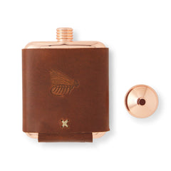 Whiskey Leatherworks Personalized Copper Flask
