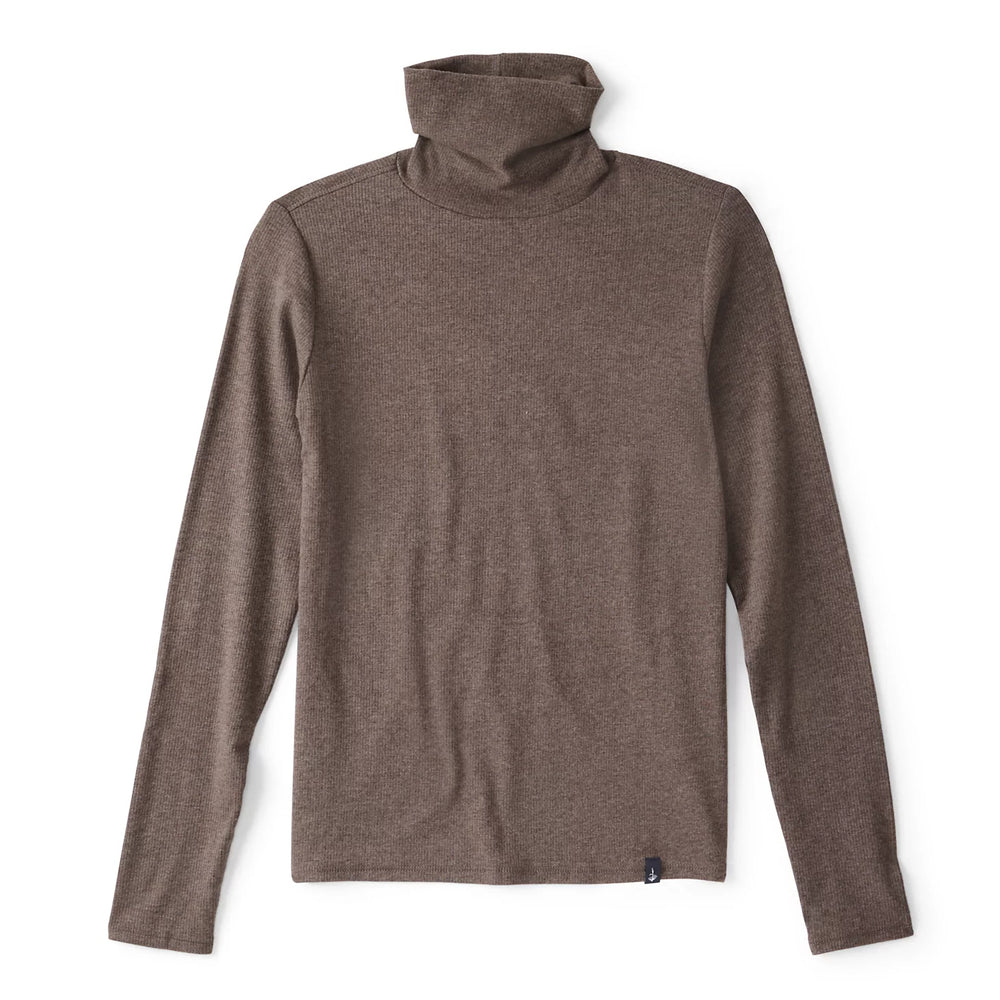 Ribbed Long-Sleeved Turtleneck